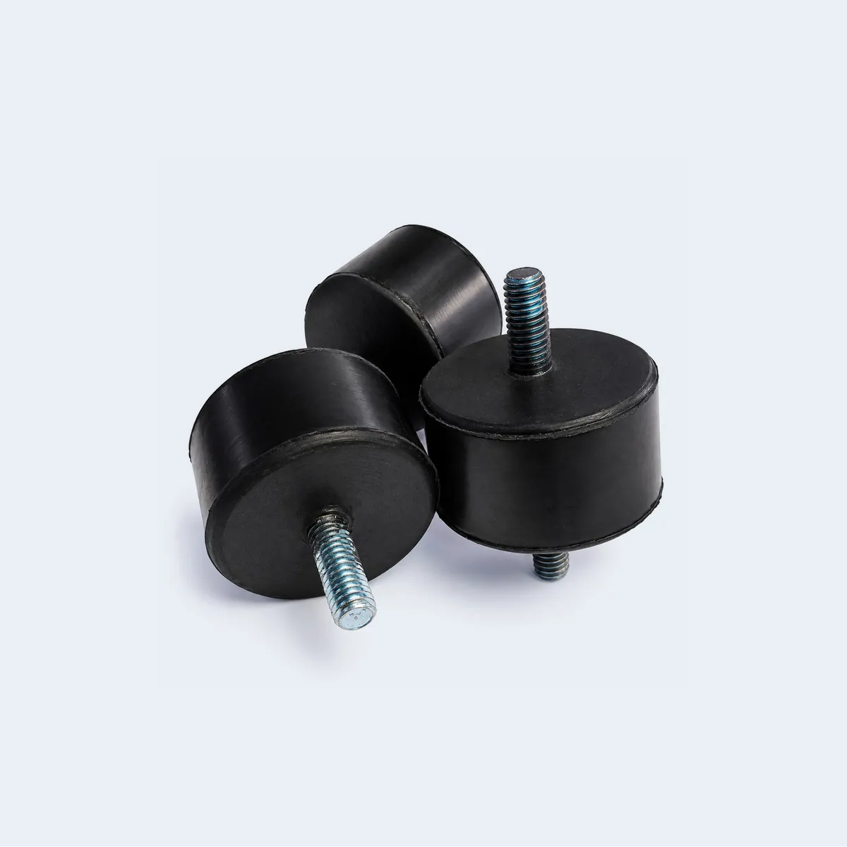 Soportes de goma con perno